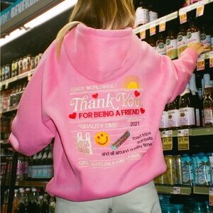 Dandy Worldwide Thank You for Being a Friend Hoodie